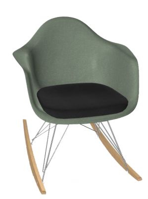 Eames Fiberglass Arm Chair RAR Rocking Chair with Seat cushion Vitra